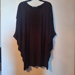 Love KuzaBlack Dolman Batwing Sleeve Dress / Tunic Top